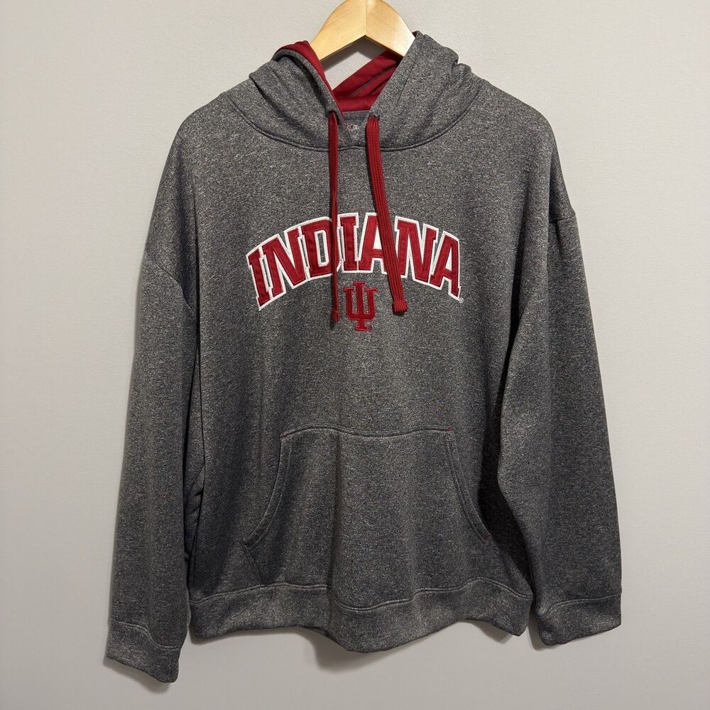 Indiana Hoosiers Hoodie Mens XL NCAA Basketball Champion Fleece Pullover